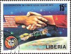 Hand Shake in Space