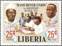Presidents Tolbert and Stevens, first anniversary of Mano Ri