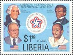 American and Liberian Presidents Portraits