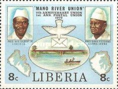 Pres. Tolbert, Pres. Stevens, Maps of Liberia and Sierra Leo