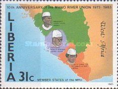 10th anniversary of the Mano River Union, Map of the states