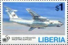 Ilyushin Il-76 Freighter Airlifting Supplies