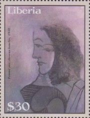Bust of Woman with Curly Hair, by Pablo Picasso (1938)