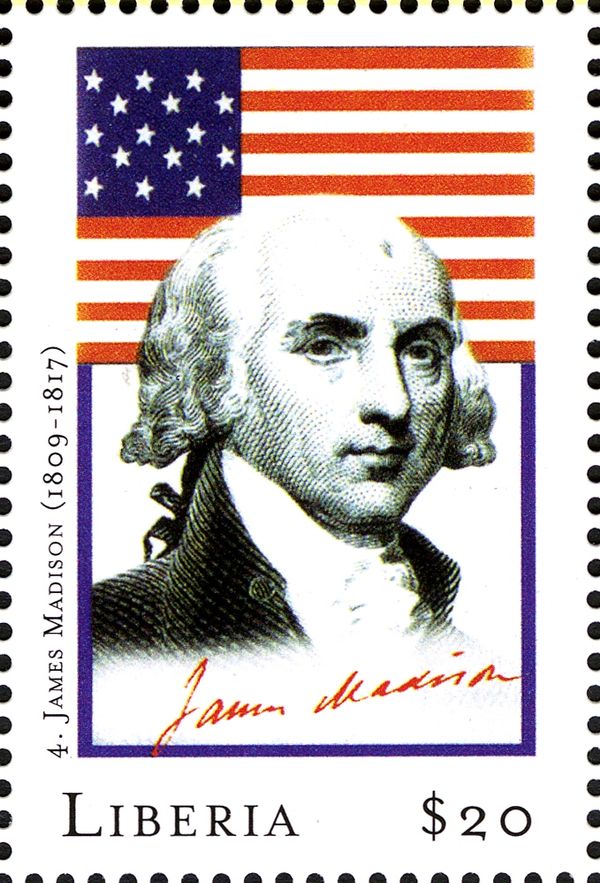 James Madison (1751-1836), Fourth President of the U.S.A.