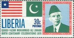 Jinnah, Liberian and Pakistani Flags