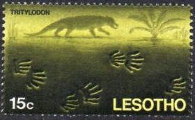 Tritylodon and footprints