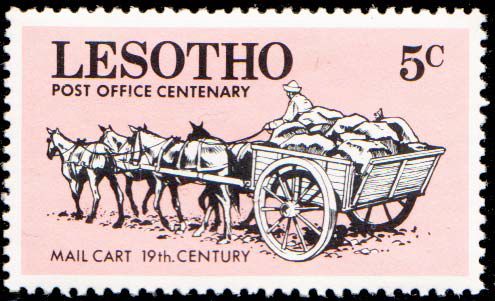 Mail cart, 19th century