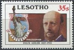Statue and Felix Adler