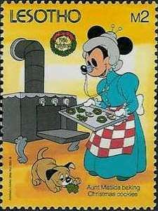 Aunt Matilda baking Christmas Cookies