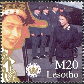 Queen Elizabeth II inspecting RAF guard of honour