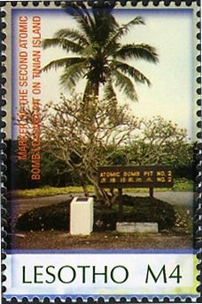 Marker of the second Atomic Bomb on Tinian Island