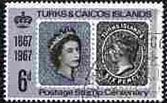 Queen Eizabeth and old stamp