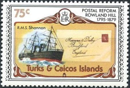 Paddlewheeler "R.M.S. Shannon" and letter