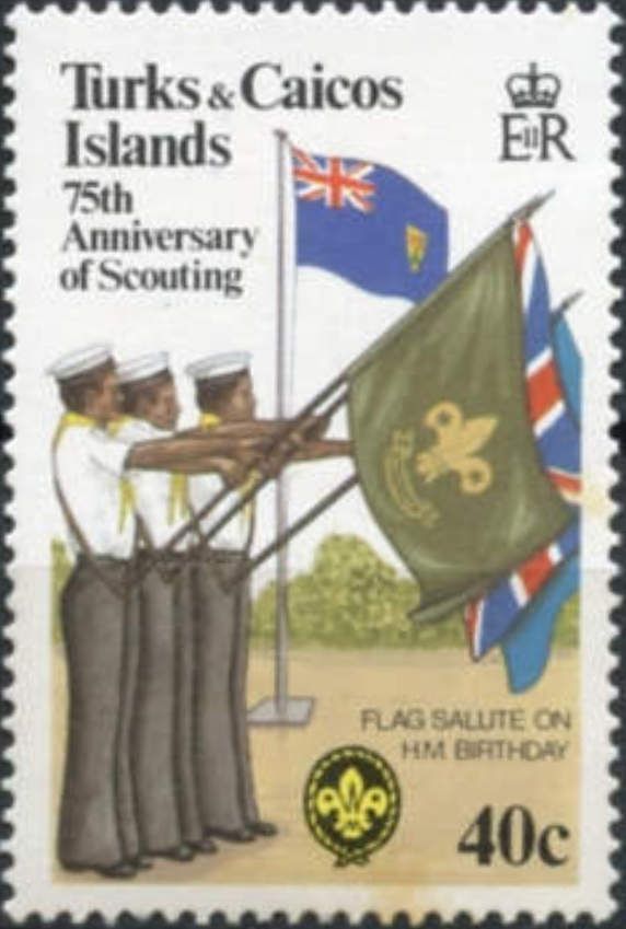 Flag Salute on H.M. Birthday