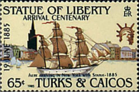Arrival of the Statue of Liberty in New York, Cent.