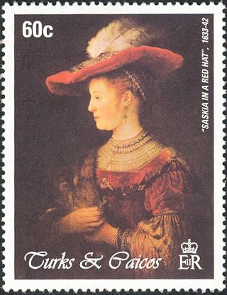 "Saskia in a Red Hat"