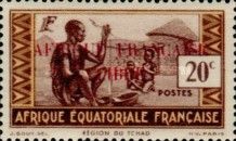 Stamp of 1937-1939 overprinted Free French Africa