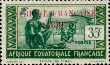 Stamp of 1937-1939 overprinted Free French Africa