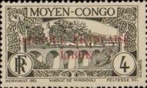 Stamp of the Congo 1933 overprinted Afrique Française Libre