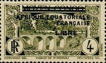 Stamp overprinted "LIBRE"