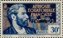 Savorgnan de Brazza, overprinted "LIBRE"