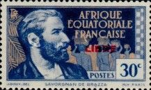 Savorgnan de Brazza, overprinted "LIBRE"
