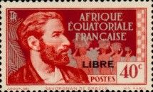 Savorgnan de Brazza, overprinted "LIBRE"