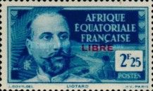 Victor Liotard, overprinted "LIBRE"