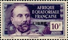 Victor Liotard, overprinted "LIBRE"