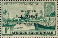 Type de 1941 surchargé Oeuvres coloniales-Type 1941 colonial
