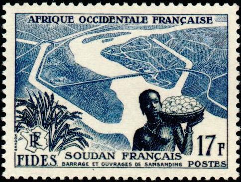 Dam near Sansanding (French Sudan)