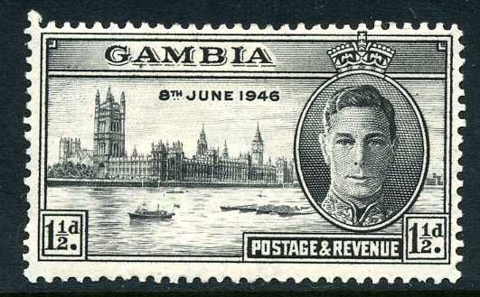 King George VI and Houses of Parliament, London