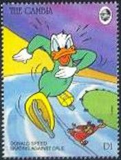 Donald speed skating against Dale