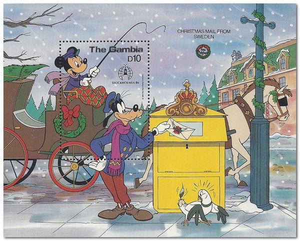 Christmas Mail from Sweden - Mickey, Goofy