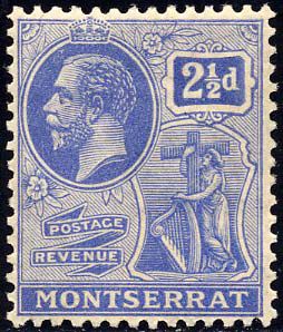 King George V (1865-1936) and Colony Symbol