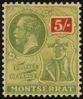 King George V (1865-1936) and Colony Symbol
