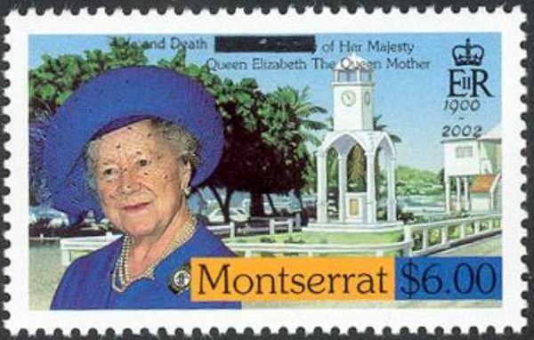 Queen Mother and War Memorial Clock Tower - Overprinted