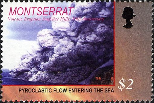 Pyroclastic Flow Entering the Sea