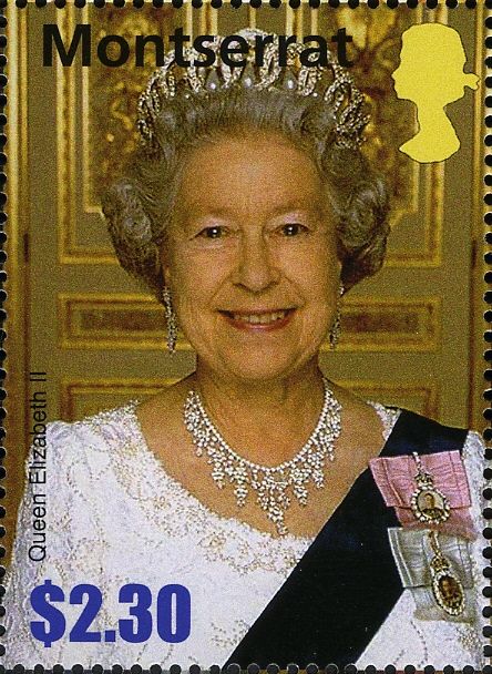 Queen Elizabeth II wearing Tiara and Black Sash, c.2002