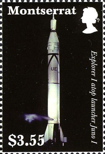 "Explorer I" atop Launcher "Juno I", 1958