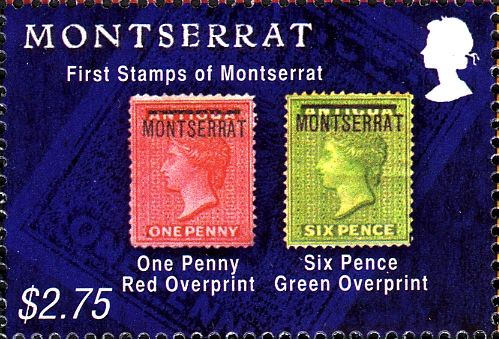 Antigua Stamps overprinted Montserrat, 1876