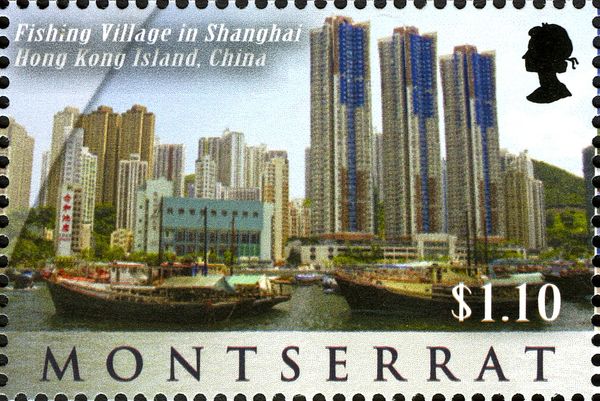 Fishing Village in Shanghai, Hong Kong Island, China