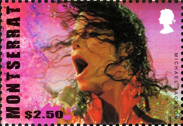Michael Jackson wearing Red and Gold Jacket