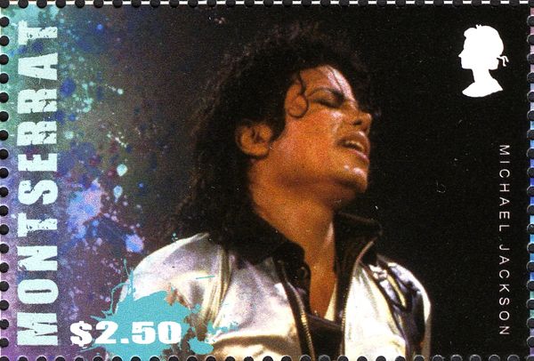 Michael Jackson wearing White Jacket and Black Shirt