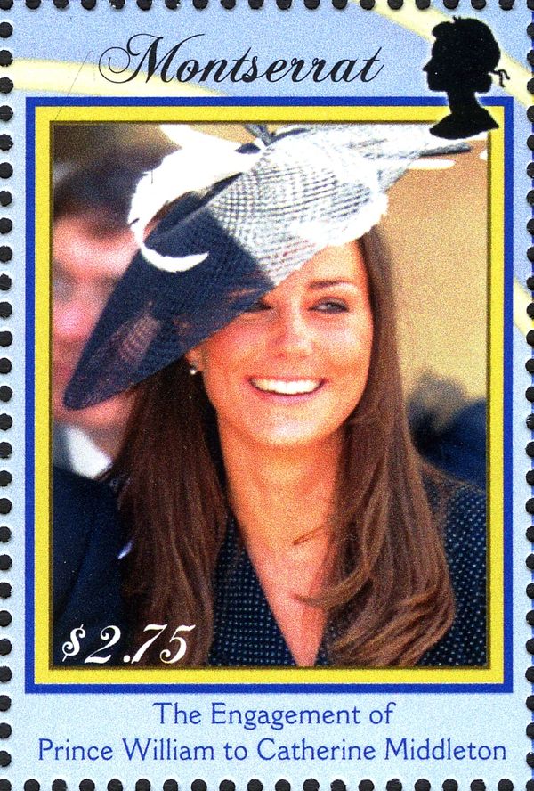 Miss Catherine Middleton wearing Black Fascinator