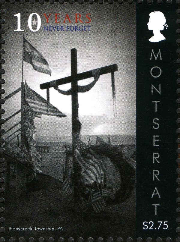 US Flag & Memorial Cross, Stonycreek Township, Pennsylvania