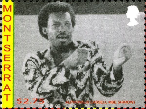 Alphonsus Cassell MBE wearing Patterned V-neck Top