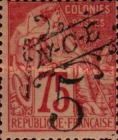 Type Alphée Dubois overprinted and surcharged