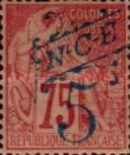 Type Alphée Dubois overprinted and surcharged