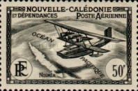 Seaplane and Map of New Caledonia